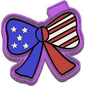American Flag Bow Freshie STL Mold Housing