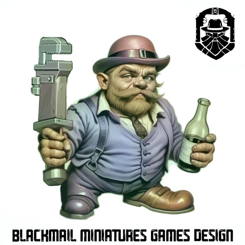 DWARF BRAWLER 1 MOONSHINNERS GANG FANTASY PROHIBITION OLDHAMMER GAME
