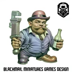 DWARF BRAWLER 1 MOONSHINNERS GANG FANTASY PROHIBITION OLDHAMMER GAME
