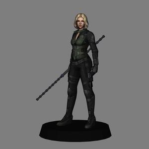 Black Widow - Avengers Infinity War LOW POLYGONS AND NEW EDITION