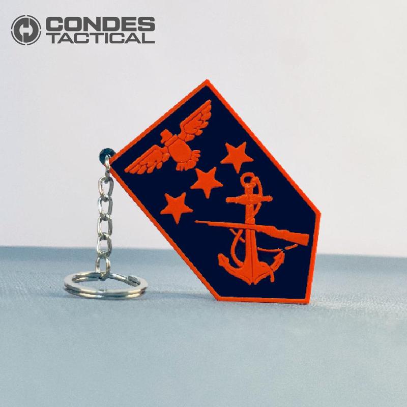 LLAVERO SARGENTO MAYOR DE COMANDO (KEYCHAIN) - INFANTERÍA DE MARINA COLOMBIA.