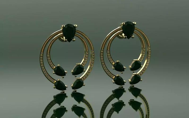 Earring Drop Loops - Jewelry 3D - BR-156