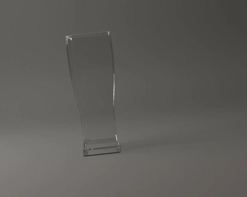GLASSWARE---Square Beer Glass 002