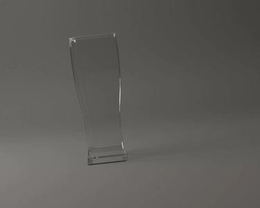 GLASSWARE---Square Beer Glass 002
