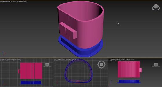 Dublierküvette, Manschette und Boden, 99x81x60, Silikonmanschette, Duplicating cuvettes, cuff and bottom