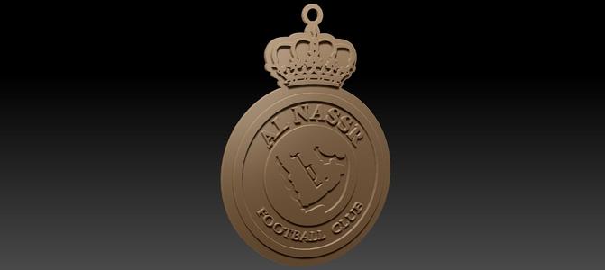 UAE Pro League Al Nasr Club keychain badge