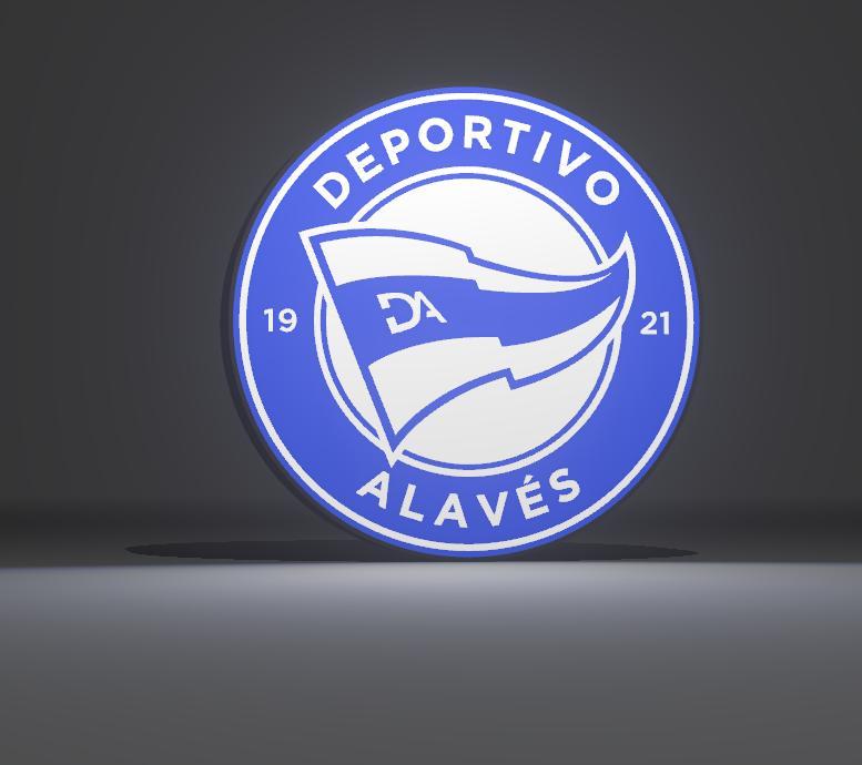 Alavés Football Football Lamp - Lightbox