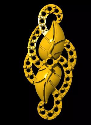 Sidepiece octopus pendant