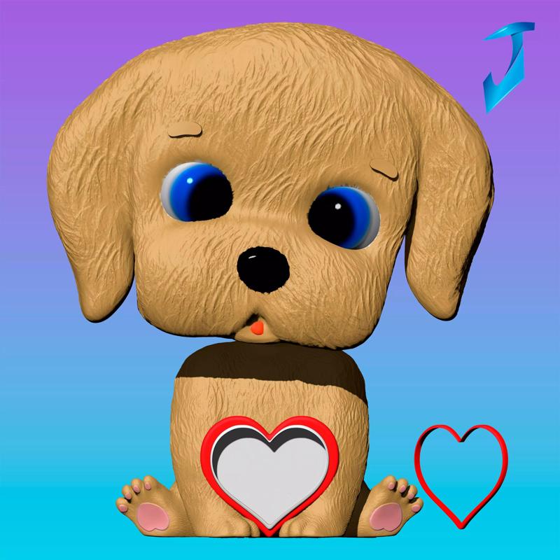 PERRITO ADORNO SAN VALENTIN