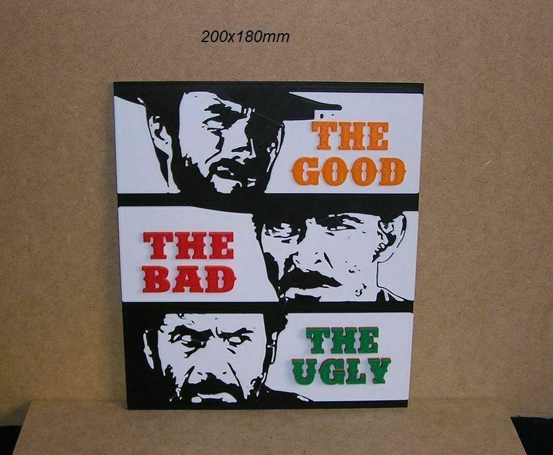 The Good, The Bad, The Ugly, The Good, The Ugly, The Bad, movie, western, poster, sign, signboard, print3d, revolver, duel, Clint Eastwood, Casino, cards, pistol, spurs