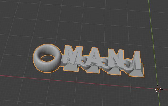 llavero flexible con nombre de mani