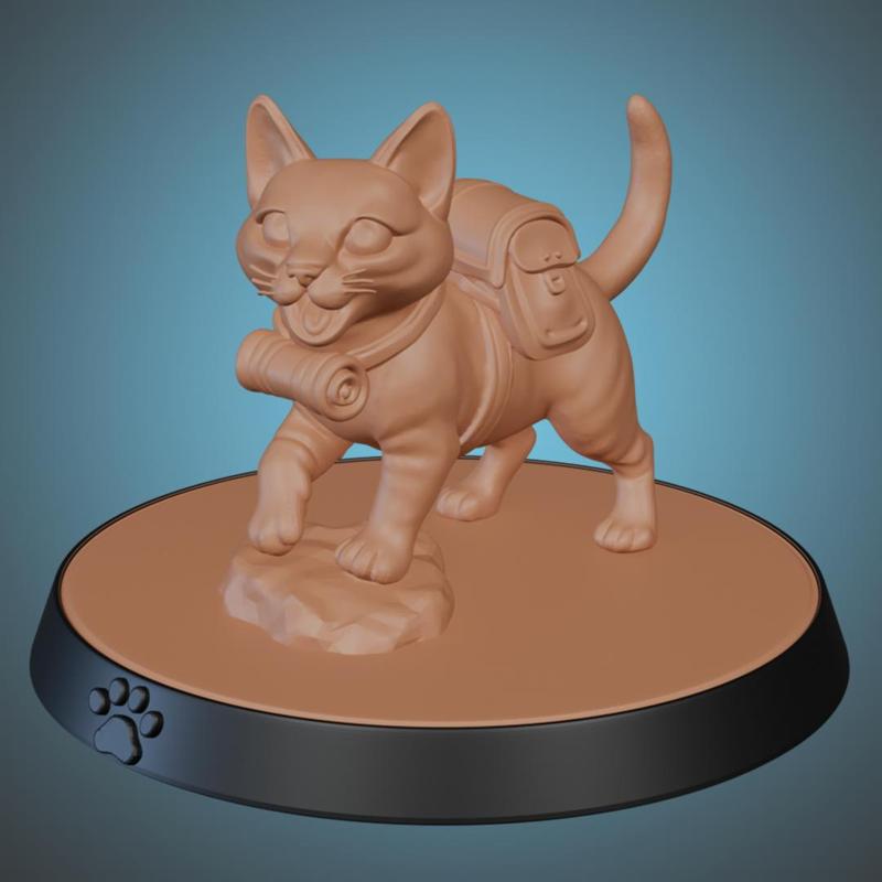Cat with Bags DnD 28mm Pet
