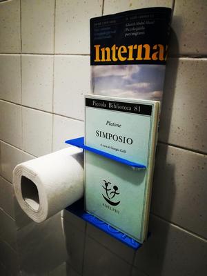 Toilet Paper and Book Holder