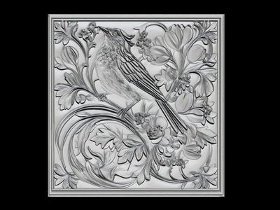 Bird and Berry Relief