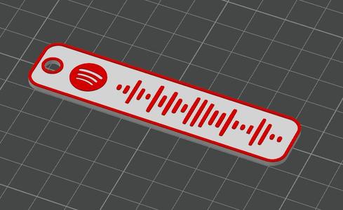 American Venom Spotify Code Keychain