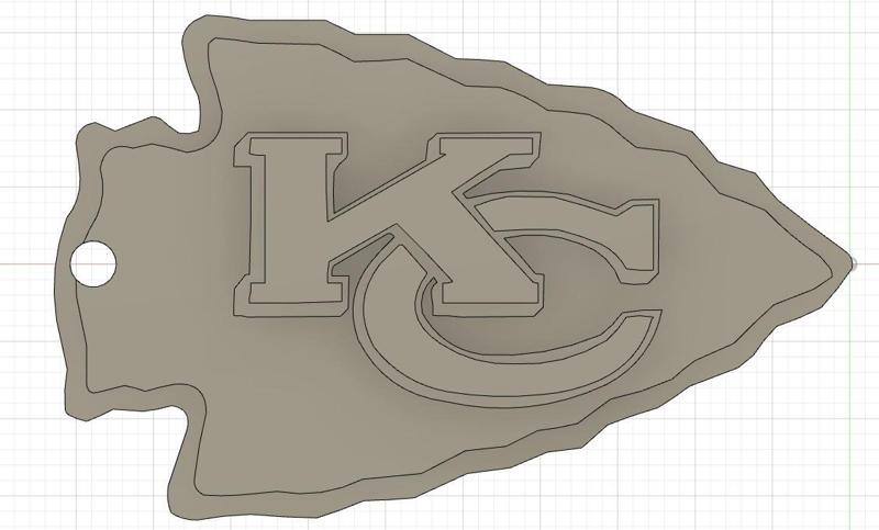 Kansas City Chiefs + Green Bay Packers Keychain NFL