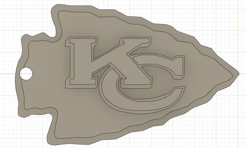 Kansas City Chiefs + Green Bay Packers Keychain NFL