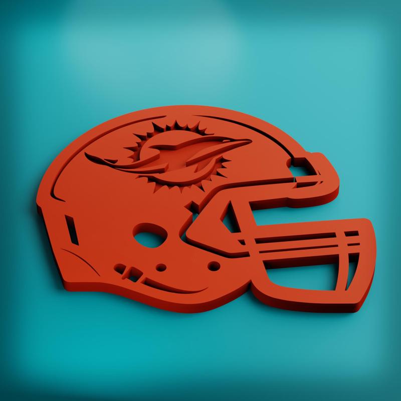 NFL MIAMI DOLPHINS HELMET COASTER