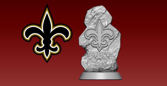 NFL New Orleans Saints statue -  American football  - 3d model