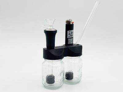 Dub Bub v2. Mini mason jar bubbler/bong/water pipe