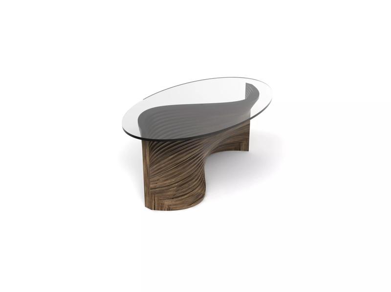 Curvy modern coffee table