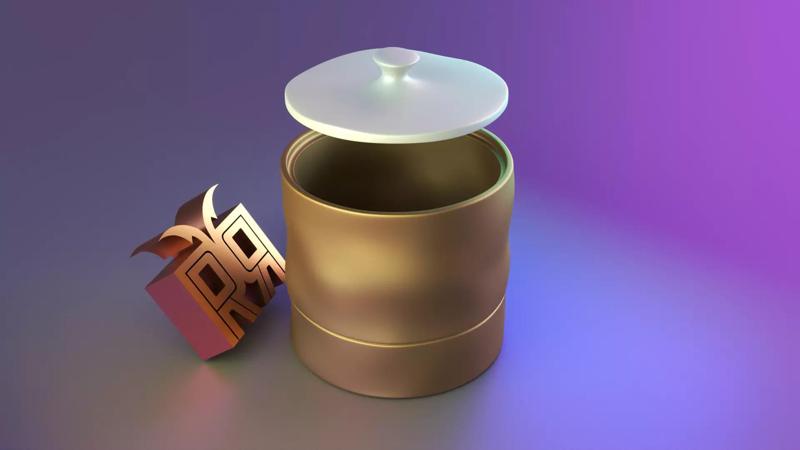 Cylindrical deform container