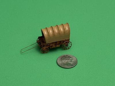 OLD WEST COVERED WAGON 1:87 HO SCALE