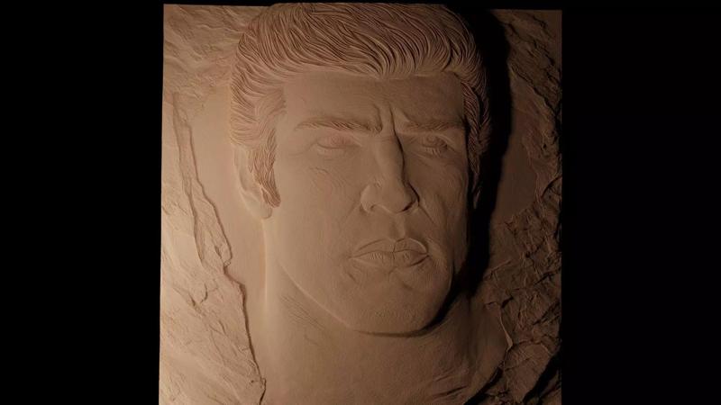 Rocky Balboa CNC 3d Print High Relief Sand Casting