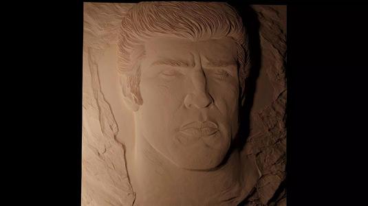 Rocky Balboa CNC 3d Print High Relief Sand Casting