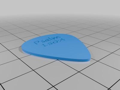 Psalm 150:4 Guitar Pick