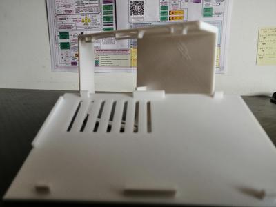 Connection box for audio amplifier.