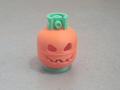 Halloween Pumpkin Propane Tank