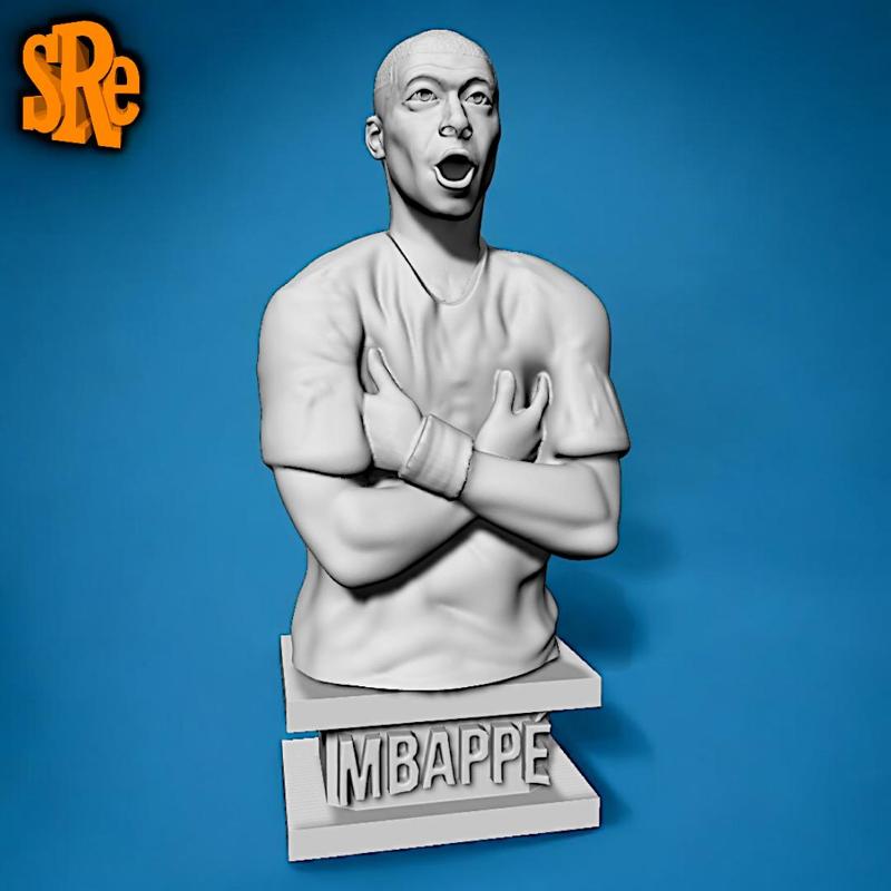 Kylian Mbappé Lottin Bust - Ninja Turtle - French Football Player