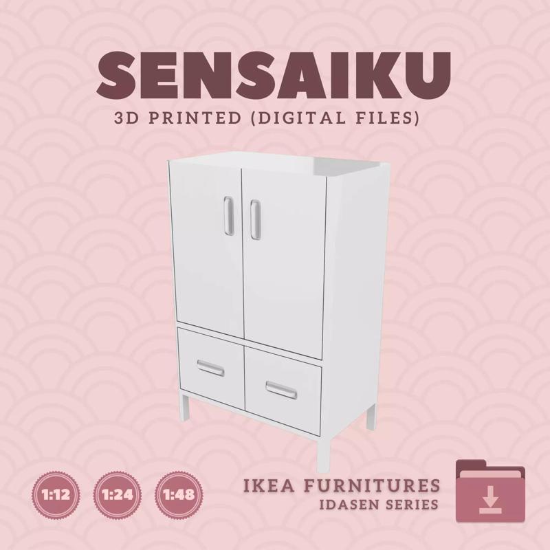 13 IDASEN Cabinet for Dollhouse - IKEA - 3D Print