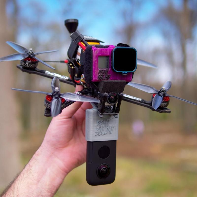 SX218 - Insta 360 One X 25deg mount (top & bottom)