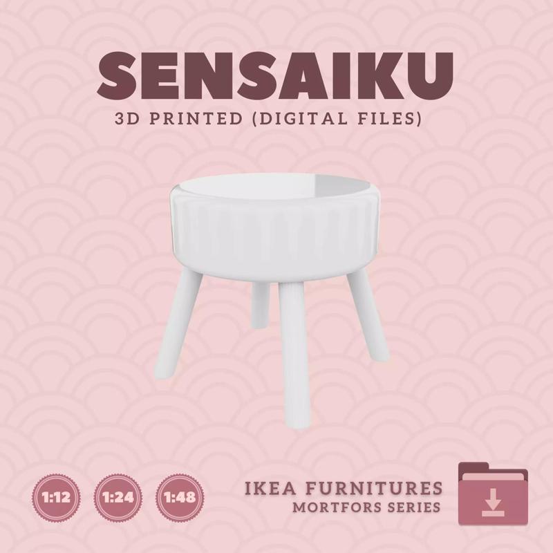 38 MORTFORS Pouffe for Miniature Dollhouse - IKEA - 3D Print