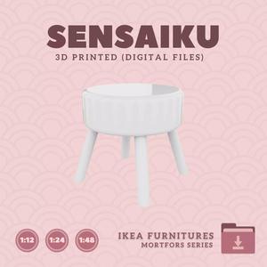 38 MORTFORS Pouffe for Miniature Dollhouse - IKEA - 3D Print