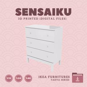 2 TARVA 3 Drawer Chest for Dollhouse - IKEA - 3D Print