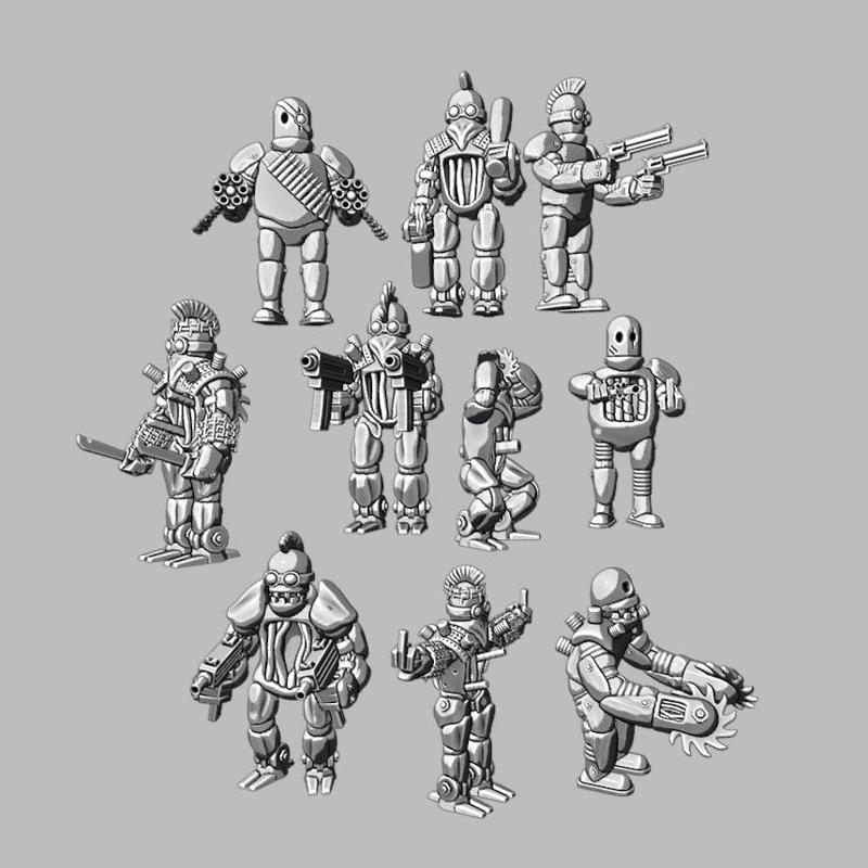 Big Robot Pack - Only for 9.99€! (32mm scale, scaleable)