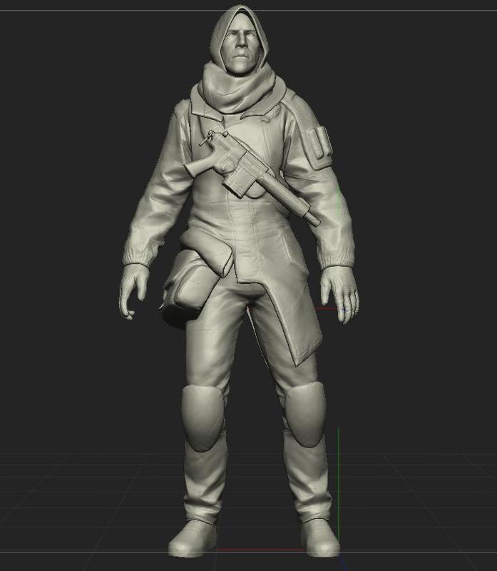 Vassili Figure From Dirty Bomb Video game For 3d printing