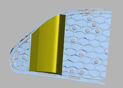 Ford mustang front grill trims