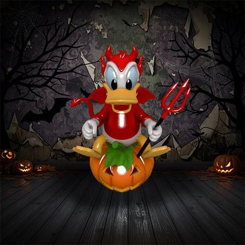 Donald Duck Devilish: 3D Model for 3D Printing | Mischievous Halloween!