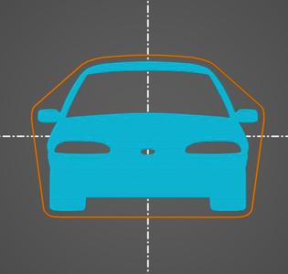 Ford Mondeo Mk1 key silhouette