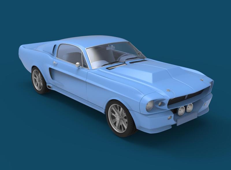 Ford Mustang Shelby GT500 Eleanor Ready to Print