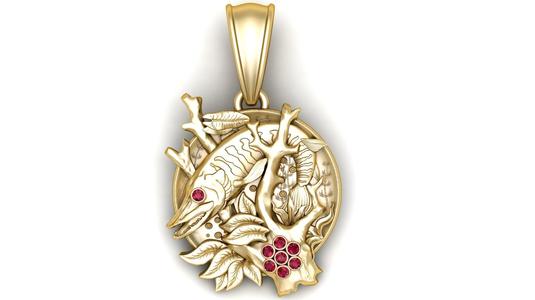 Gold Fish Pendant – 3D Printable Model