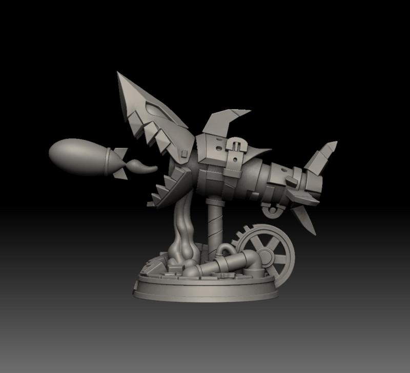 Fishbones Diorama - Jinx Rocket Launcher for 3D Printing