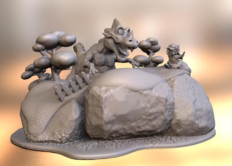 Arale, dinosaur diogram