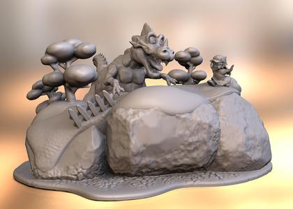 Arale, dinosaur diogram