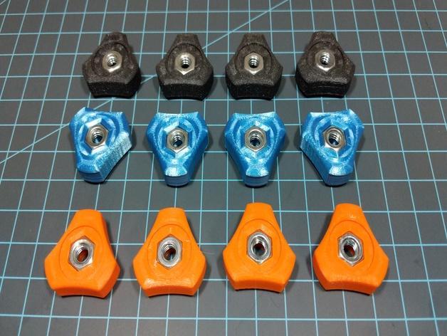 1/4"-20 Tri-Wing Knob / Thumbscrew