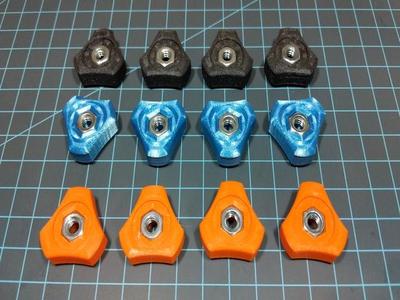 1/4"-20 Tri-Wing Knob / Thumbscrew